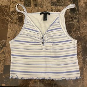Forever 21 crop top with stripes